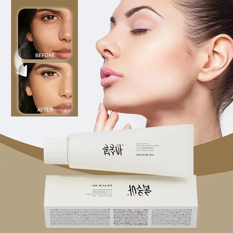 Korean Rice Spf50+ Cream Peach Jo+ Body & Face Toning Cream Apply To Neck Natural Brighten Lightweight Concealer Even Skin Tone