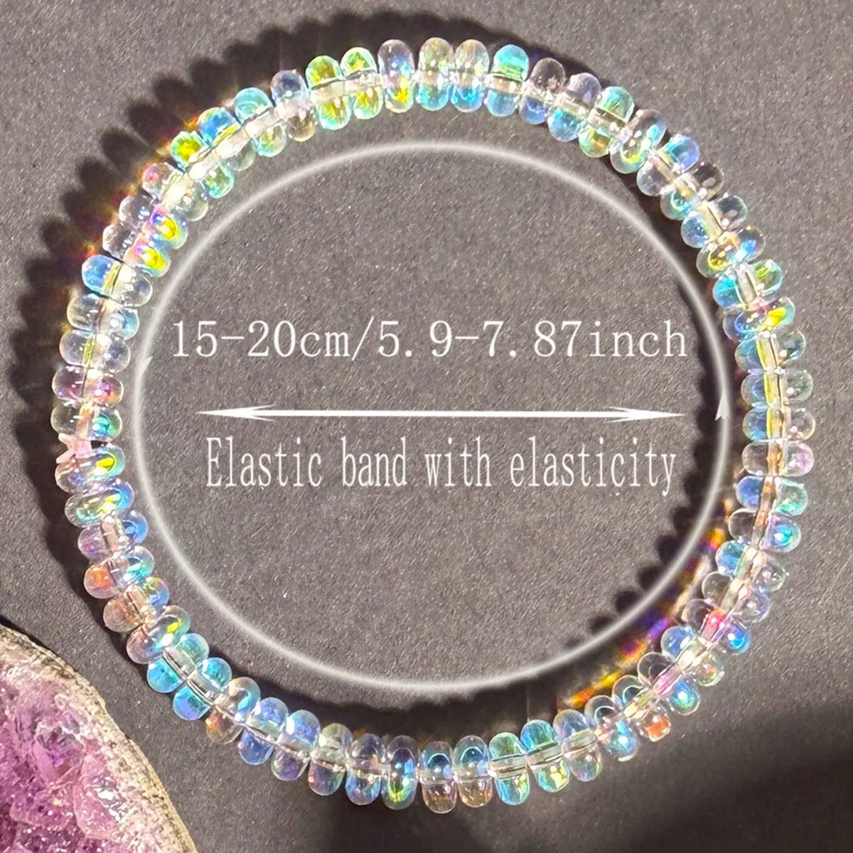 Menopause Natural Ethiopian Opal Bracelet, stretchable and elastic