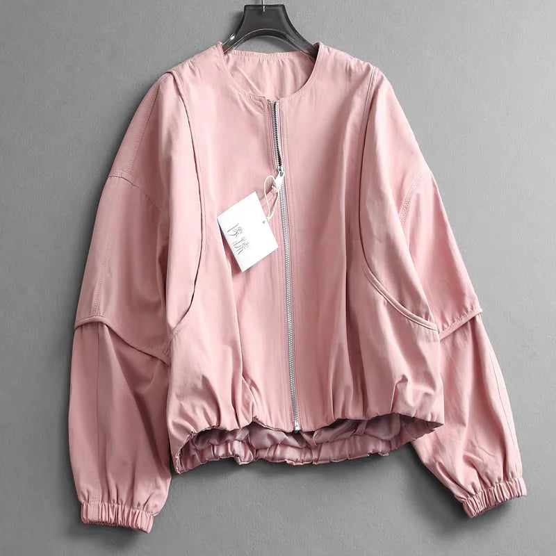 Korean Style Solid Color Women's Coat