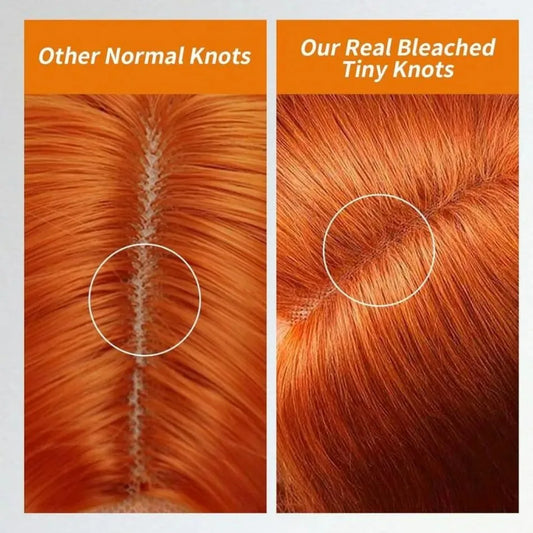Ginger Human Hair Wigs Deep Wave Frontal Wig 13X6 Human Hair 250 Density 30 Inch #350 Colored 13X4 Lace Front Wig Brazilian Wigs For Women