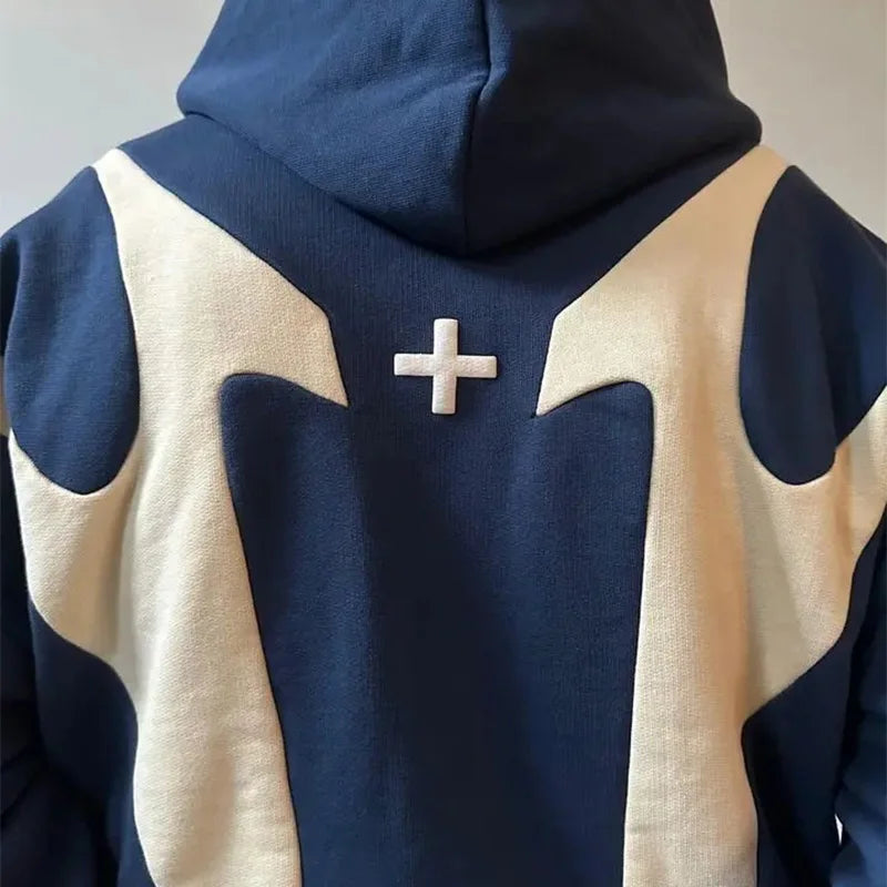 American  Retro Pattern Hoodie