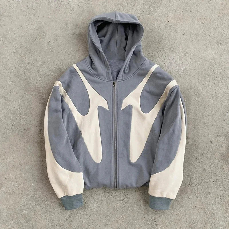 American  Retro Pattern Hoodie
