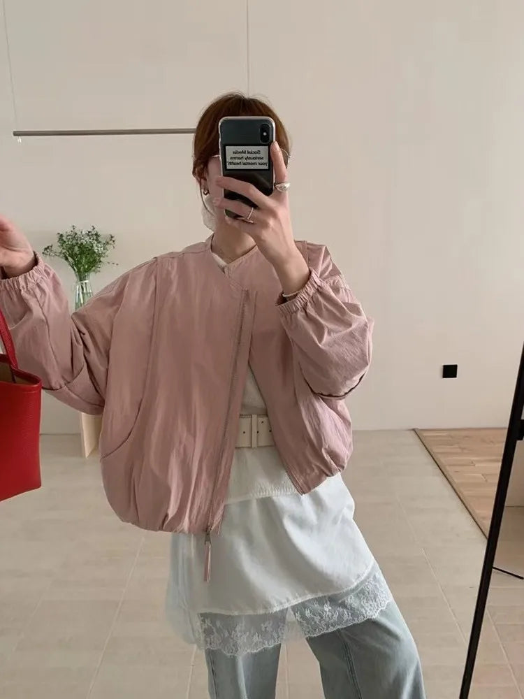 Korean Style Solid Color Women's Coat