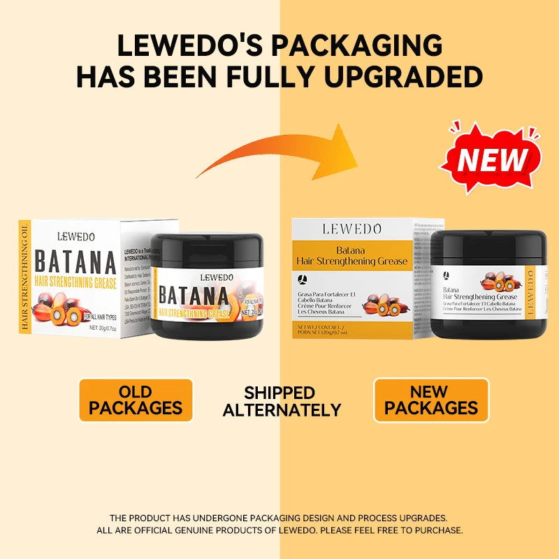 Lewedo Naturals Batana Oil Fast Hair Growth for Men Women Pure Batana Oil Nourish Shiny Hair Healthy Hair Care Anti Hair Loss