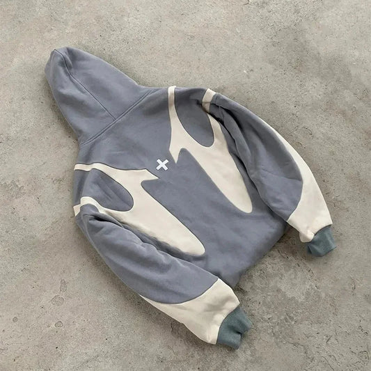 American  Retro Pattern Hoodie