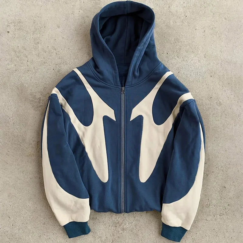 American  Retro Pattern Hoodie