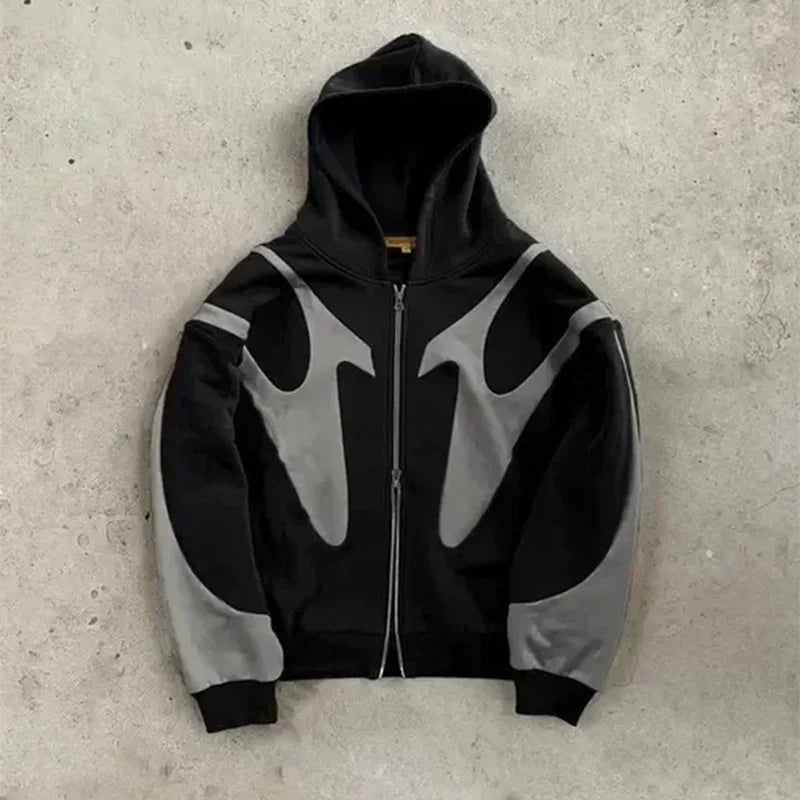 American  Retro Pattern Hoodie