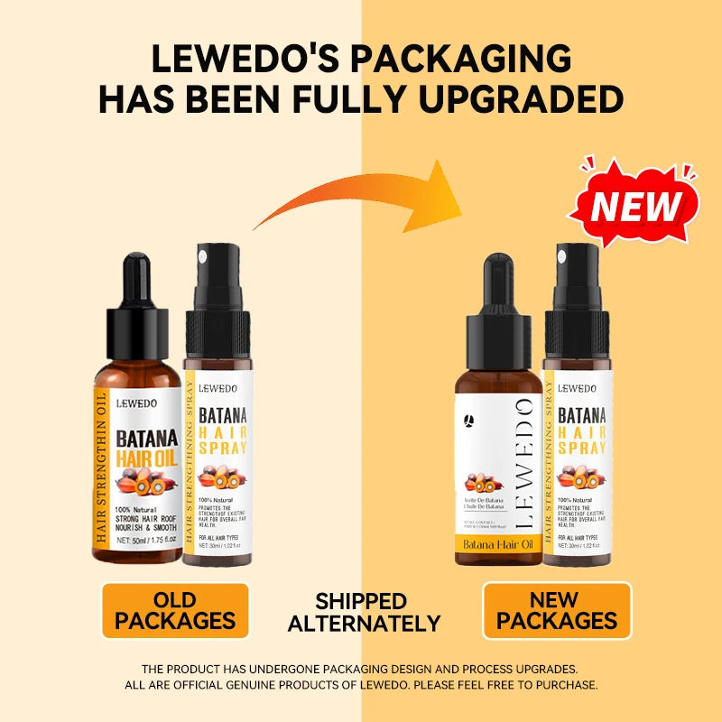 Lewedo Naturals Batana Oil Fast Hair Growth for Men Women Pure Batana Oil Nourish Shiny Hair Healthy Hair Care Anti Hair Loss