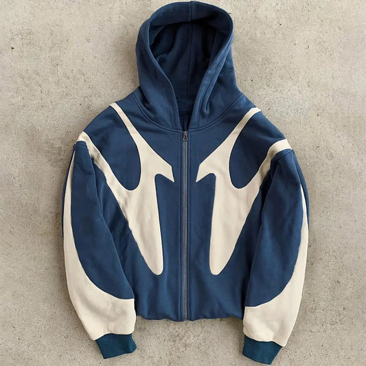 American  Retro Pattern Hoodie