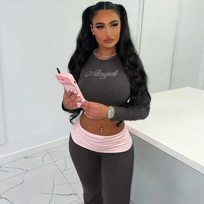 Two Piece Pants Set for Women