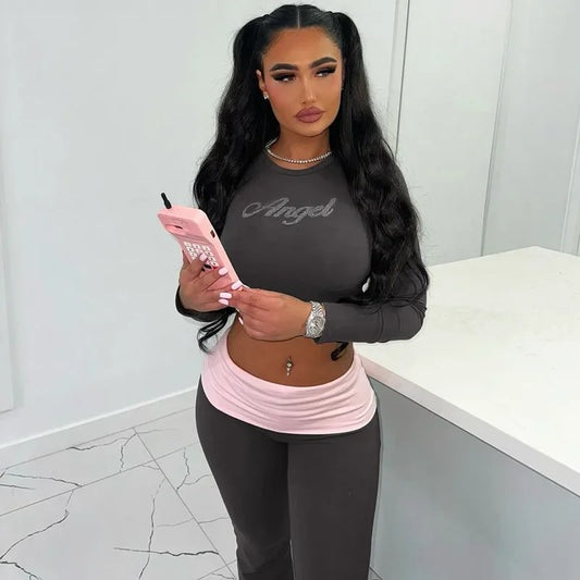 Two Piece Pants Set for Women