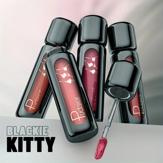 1pc Matte Velvet Lip Gloss, Highly Saturated Liquid Lip Mud, Non-Stick Long Lasting, All Skin Tones Compatible