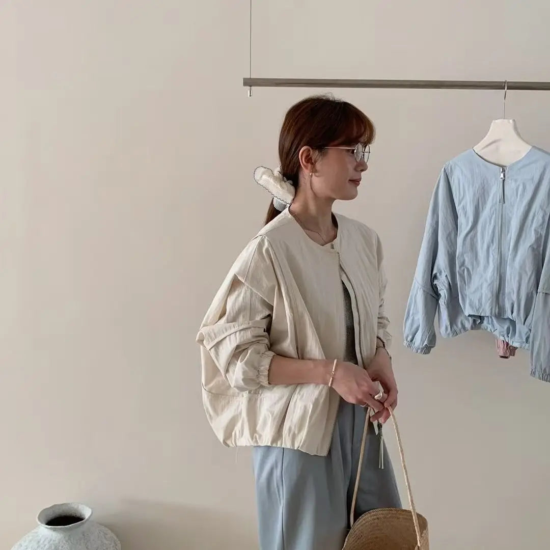 Korean Style Solid Color Women's Coat