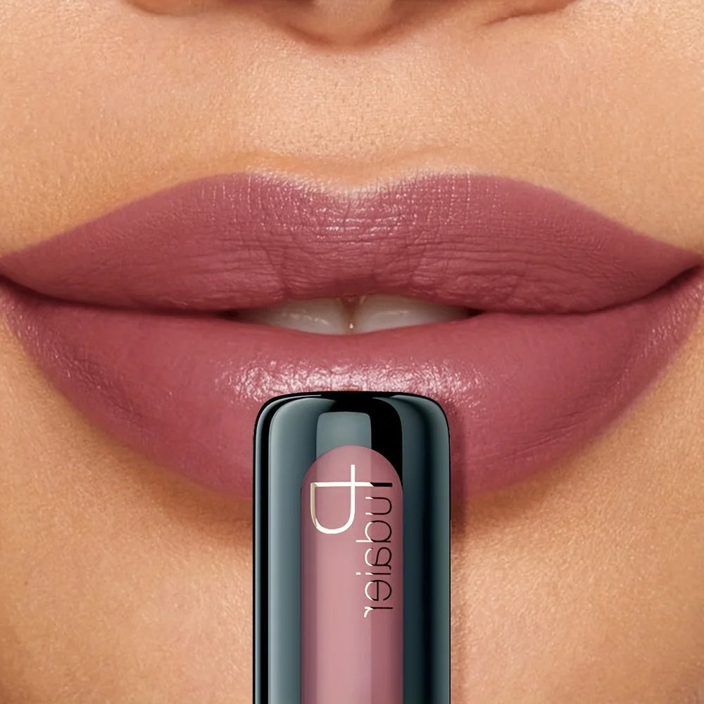 1pc Matte Velvet Lip Gloss, Highly Saturated Liquid Lip Mud, Non-Stick Long Lasting, All Skin Tones Compatible